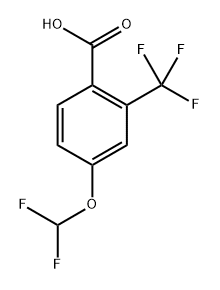 4-(difluoromethoxy)-2-(trifluoromethyl)benzoic acid Structure