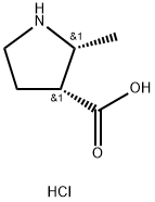 cis-2-Methyl-pyrrolidine-3-carboxylic acid hydrochloride Structure