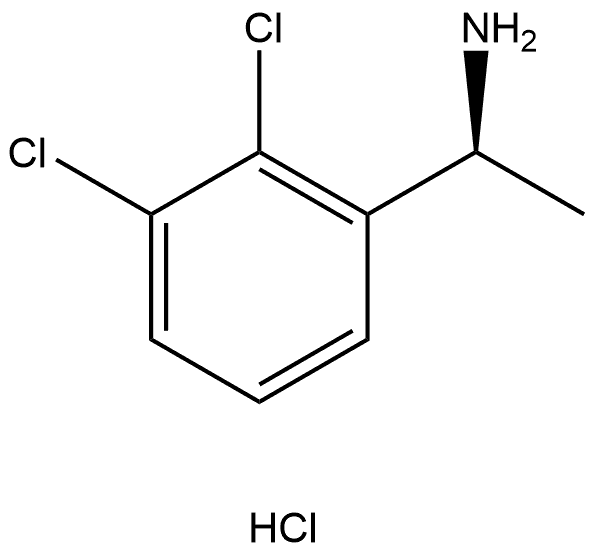 (S)-1-(2,3-dichlorophenyl)ethan-1-amine hydrochloride Structure