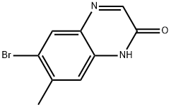 6-Bromo-7-methyl-2(1H)-quinoxalinone Structure