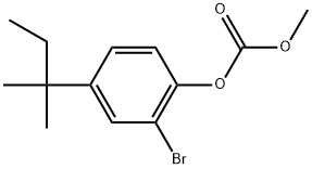 Carbonic acid, 2-bromo-4-tert-pentylphenyl methyl ester Structure