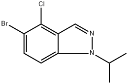 5-Bromo-4-chloro-1-(1-methylethyl)-1H-indazole Structure