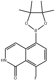 8-Fluoro-5-(4,4,5,5-tetramethyl-1,3,2-dioxaborolan-2-yl)isoquinolin-1(2H)-one Structure