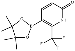 5-(4,4,5,5-Tetramethyl-1,3,2-dioxaborolan-2-yl)-6-(trifluoromethyl)pyridin-2(1H)-one Structure