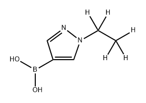 (1-(ethyl-d5)-1H-pyrazol-4-yl)boronic acid 구조식 이미지