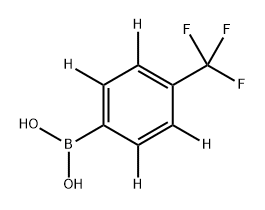 (4-(trifluoromethyl)phenyl-2,3,5,6-d4)boronic acid 구조식 이미지
