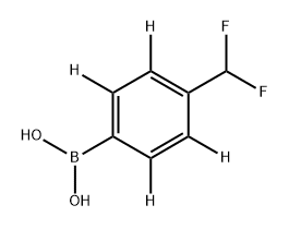 (4-(difluoromethyl)phenyl-2,3,5,6-d4)boronic acid 구조식 이미지