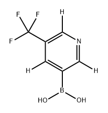 (5-(trifluoromethyl)pyridin-3-yl-2,4,6-d3)boronic acid Structure