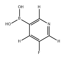 (5-fluoropyridin-3-yl-2,4,6-d3)boronic acid Structure