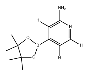 4-(4,4,5,5-tetramethyl-1,3,2-dioxaborolan-2-yl)pyridin-3,5,6-d3-2-amine Structure