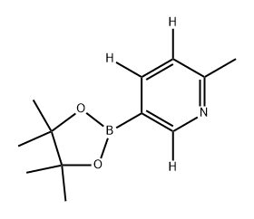 2-methyl-5-(4,4,5,5-tetramethyl-1,3,2-dioxaborolan-2-yl)pyridine-3,4,6-d3 Structure
