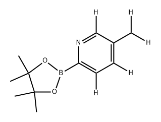 5-(methyl-d2)-2-(4,4,5,5-tetramethyl-1,3,2-dioxaborolan-2-yl)pyridine-3,4,6-d3 Structure