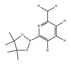 2-(methyl-d2)-6-(4,4,5,5-tetramethyl-1,3,2-dioxaborolan-2-yl)pyridine-3,4,5-d3 Structure