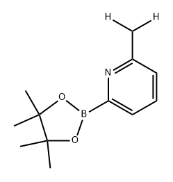 2-(methyl-d2)-6-(4,4,5,5-tetramethyl-1,3,2-dioxaborolan-2-yl)pyridine 구조식 이미지