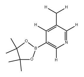 3-(methyl-d2)-5-(4,4,5,5-tetramethyl-1,3,2-dioxaborolan-2-yl)pyridine-2,4,6-d3 구조식 이미지