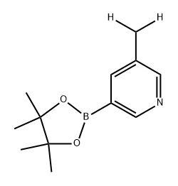 3-(methyl-d2)-5-(4,4,5,5-tetramethyl-1,3,2-dioxaborolan-2-yl)pyridine 구조식 이미지
