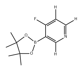 4-fluoro-3-(4,4,5,5-tetramethyl-1,3,2-dioxaborolan-2-yl)pyridine-2,5,6-d3 Structure