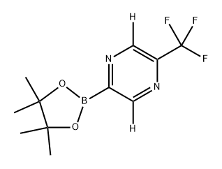 2-(4,4,5,5-tetramethyl-1,3,2-dioxaborolan-2-yl)-5-(trifluoromethyl)pyrazine-3,6-d2 Structure