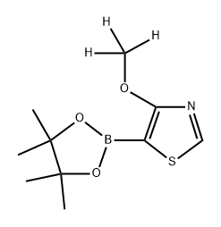 4-(methoxy-d3)-5-(4,4,5,5-tetramethyl-1,3,2-dioxaborolan-2-yl)thiazole Structure