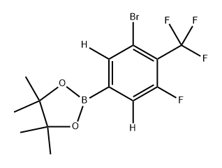 2-(3-bromo-5-fluoro-4-(trifluoromethyl)phenyl-2,6-d2)-4,4,5,5-tetramethyl-1,3,2-dioxaborolane Structure