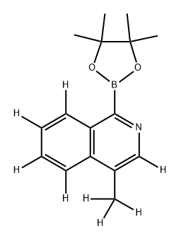 4-(methyl-d3)-1-(4,4,5,5-tetramethyl-1,3,2-dioxaborolan-2-yl)isoquinoline-3,5,6,7,8-d5 Structure