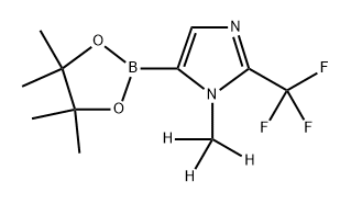 1-(methyl-d3)-5-(4,4,5,5-tetramethyl-1,3,2-dioxaborolan-2-yl)-2-(trifluoromethyl)-1H-imidazole Structure