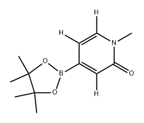 1-methyl-4-(4,4,5,5-tetramethyl-1,3,2-dioxaborolan-2-yl)pyridin-2(1H)-one-3,5,6-d3 구조식 이미지