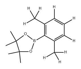 2-(2,6-bis(methyl-d3)phenyl-3,4,5-d3)-4,4,5,5-tetramethyl-1,3,2-dioxaborolane Structure