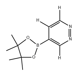 4-(4,4,5,5-tetramethyl-1,3,2-dioxaborolan-2-yl)pyridazine-3,5,6-d3 Structure