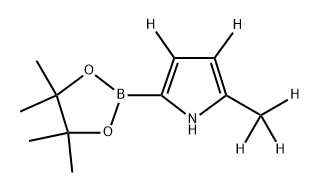 2-(methyl-d3)-5-(4,4,5,5-tetramethyl-1,3,2-dioxaborolan-2-yl)-1H-pyrrole-3,4-d2 Structure