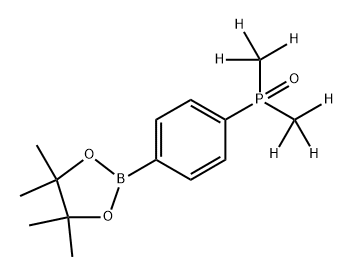 bis(methyl-d3)(4-(4,4,5,5-tetramethyl-1,3,2-dioxaborolan-2-yl)phenyl)phosphine oxide 구조식 이미지