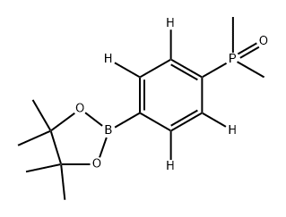 dimethyl(4-(4,4,5,5-tetramethyl-1,3,2-dioxaborolan-2-yl)phenyl-2,3,5,6-d4)phosphine oxide Structure