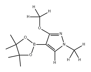 3-(methoxy-d3)-1-(methyl-d3)-4-(4,4,5,5-tetramethyl-1,3,2-dioxaborolan-2-yl)-1H-pyrazole-5-d Structure