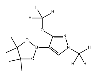 3-(methoxy-d3)-1-(methyl-d3)-4-(4,4,5,5-tetramethyl-1,3,2-dioxaborolan-2-yl)-1H-pyrazole Structure