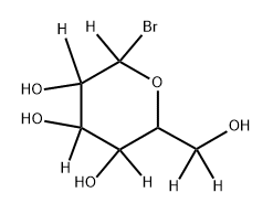2-bromo-6-(hydroxymethyl-d2)tetrahydro-2H-pyran-2,3,4,5-d4-3,4,5-triol Structure