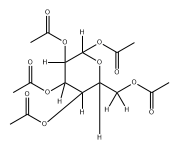 6-(acetoxymethyl-d2)tetrahydro-2H-pyran-2,3,4,5-tetrayl-2,3,4,5,6-d5 tetraacetate Structure