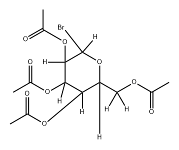 2-(acetoxymethyl-d2)-6-bromotetrahydro-2H-pyran-3,4,5-triyl-2,3,4,5,6-d5 triacetate Structure