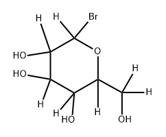 2-bromo-6-(hydroxymethyl-d2)tetrahydro-2H-pyran-2,3,4,5,6-d5-3,4,5-triol Structure