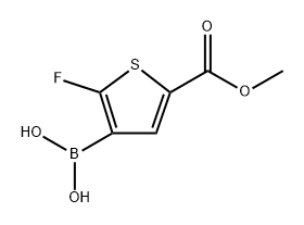 (2-fluoro-5-(methoxycarbonyl)thiophen-3-yl)boronic acid Structure