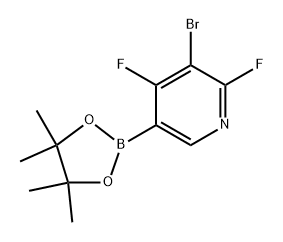 3-bromo-2,4-difluoro-5-(4,4,5,5-tetramethyl-1,3,2-dioxaborolan-2-yl)pyridine Structure