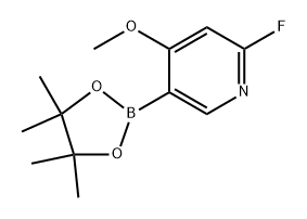 2-fluoro-4-methoxy-5-(4,4,5,5-tetramethyl-1,3,2-dioxaborolan-2-yl)pyridine Structure