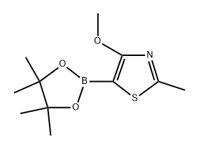 4-methoxy-2-methyl-5-(4,4,5,5-tetramethyl-1,3,2-dioxaborolan-2-yl)thiazole Structure