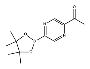 1-(5-(4,4,5,5-tetramethyl-1,3,2-dioxaborolan-2-yl)pyrazin-2-yl)ethan-1-one Structure