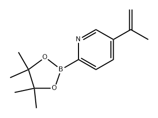 5-(prop-1-en-2-yl)-2-(4,4,5,5-tetramethyl-1,3,2-dioxaborolan-2-yl)pyridine Structure