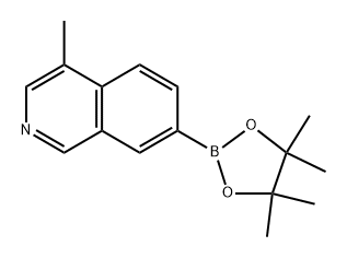 4-methyl-7-(4,4,5,5-tetramethyl-1,3,2-dioxaborolan-2-yl)isoquinoline Structure