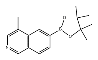 4-methyl-6-(4,4,5,5-tetramethyl-1,3,2-dioxaborolan-2-yl)isoquinoline Structure