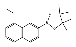 4-ethyl-6-(4,4,5,5-tetramethyl-1,3,2-dioxaborolan-2-yl)isoquinoline Structure