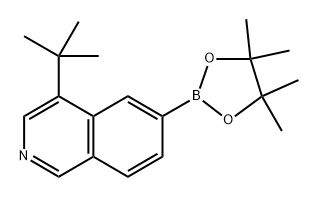 4-(tert-butyl)-6-(4,4,5,5-tetramethyl-1,3,2-dioxaborolan-2-yl)isoquinoline Structure
