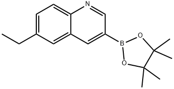 6-ethyl-3-(4,4,5,5-tetramethyl-1,3,2-dioxaborolan-2-yl)quinoline Structure