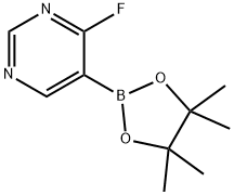 4-fluoro-5-(4,4,5,5-tetramethyl-1,3,2-dioxaborolan-2-yl)pyrimidine Structure